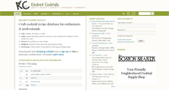 Desktop Screenshot of kindredcocktails.com